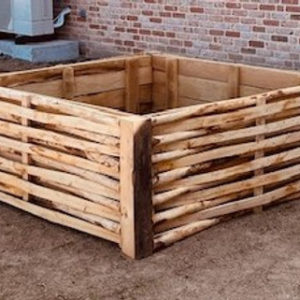 Bac potager carré en acacia-châtaignier L.140 x l.140 x h. 80 cm