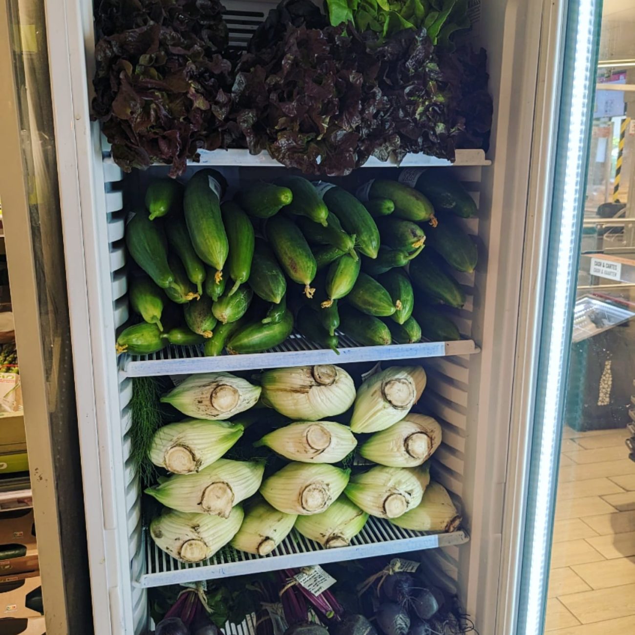 récoltes en magasin