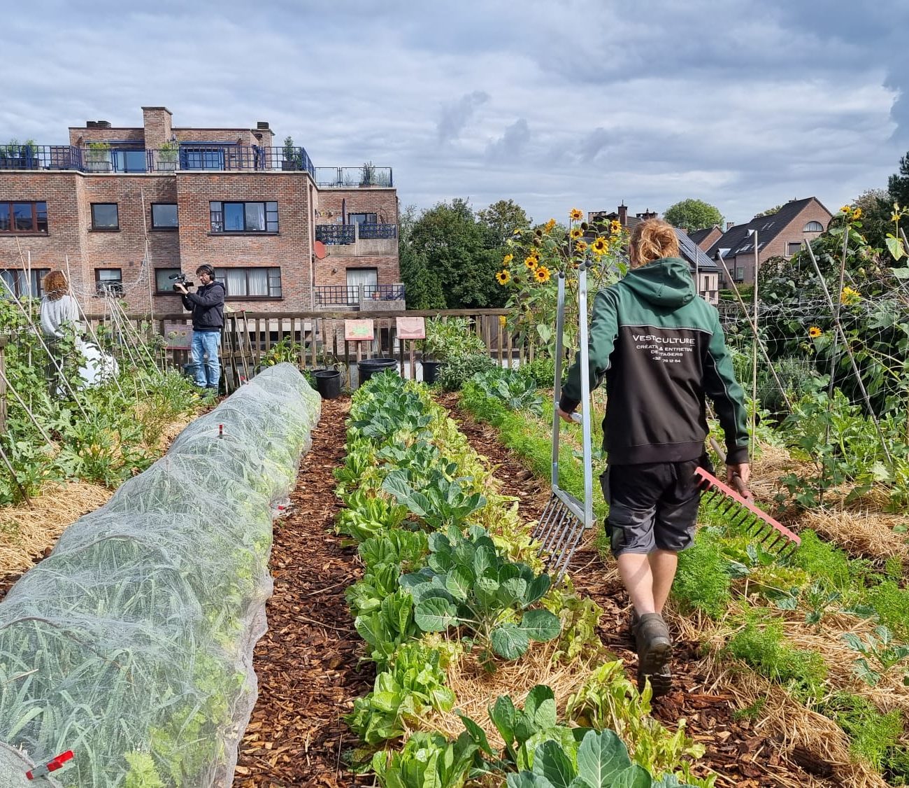 Tournage télé à Urban Farm